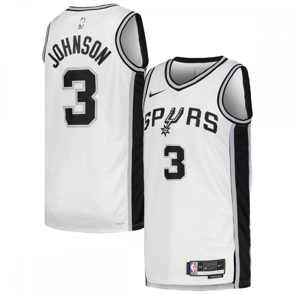 Keldon Johnson San Antonio Spurs Unisex Swingman Jersey - Association Edition - White-Pro Kit Vault | Brand New 26/27 Sports Jerseys